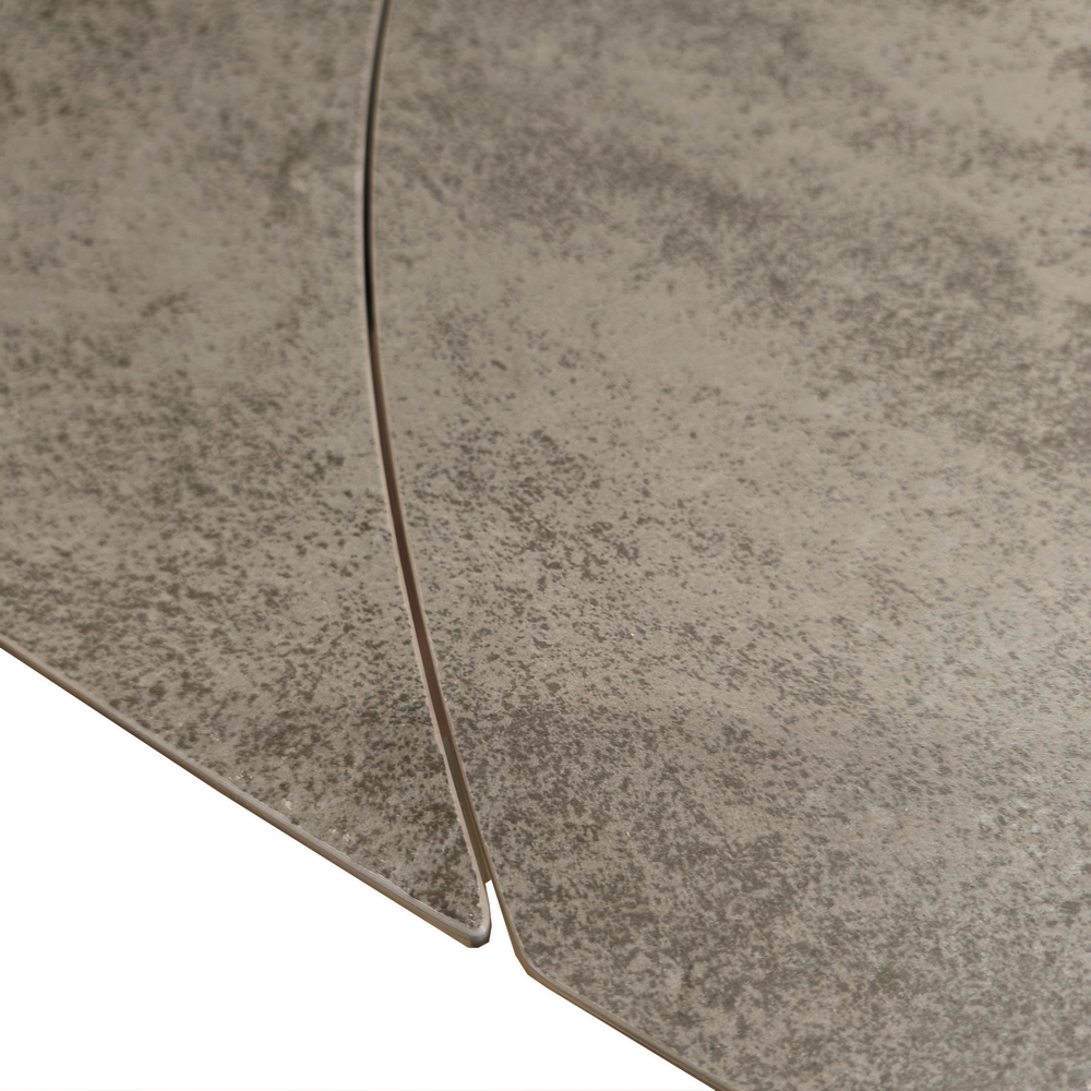 TABLE CERAMIQUE 120/180 X 90 X 75 CM 2 ALLONGES DE 30 CM CERAMIQUE GRISE - Photo N°7