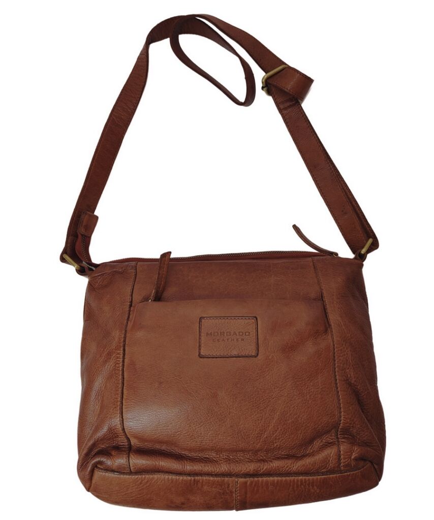 SAC CUIR COULEUR NATUREL MODELE FELICITE 32 X 21 X 9.5 CM - Photo N°2