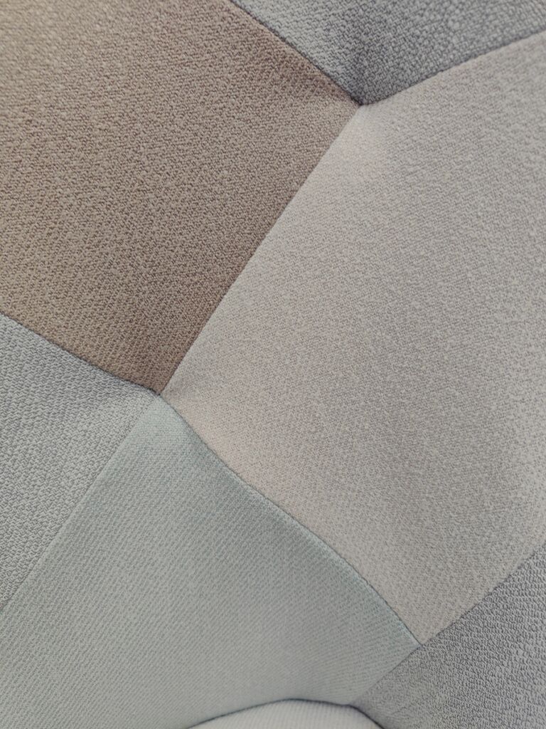 FAUTEUIL PATCHWORK TISSU MULTICOLORE  68 X 75 X 95 CM - Photo N°6