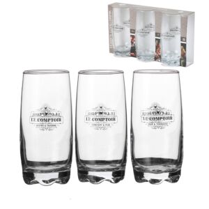 SET DE 3 VERRES LE COMPTOIR LONG DRING 39 CL
