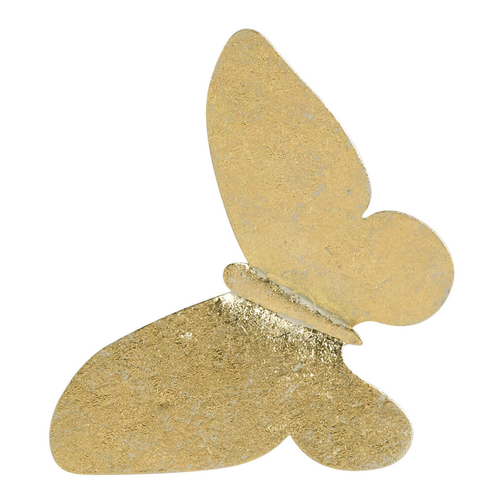 SET DE TROIS PAPILLONS EN METAL DORE A SUSPENDRE - Photo N°3