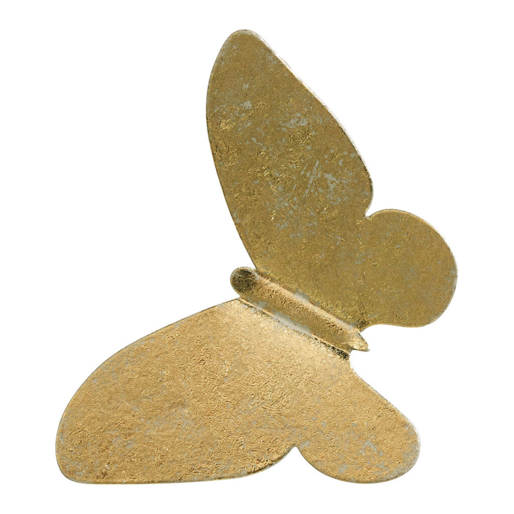 SET DE TROIS PAPILLONS EN METAL DORE A SUSPENDRE - Photo N°4