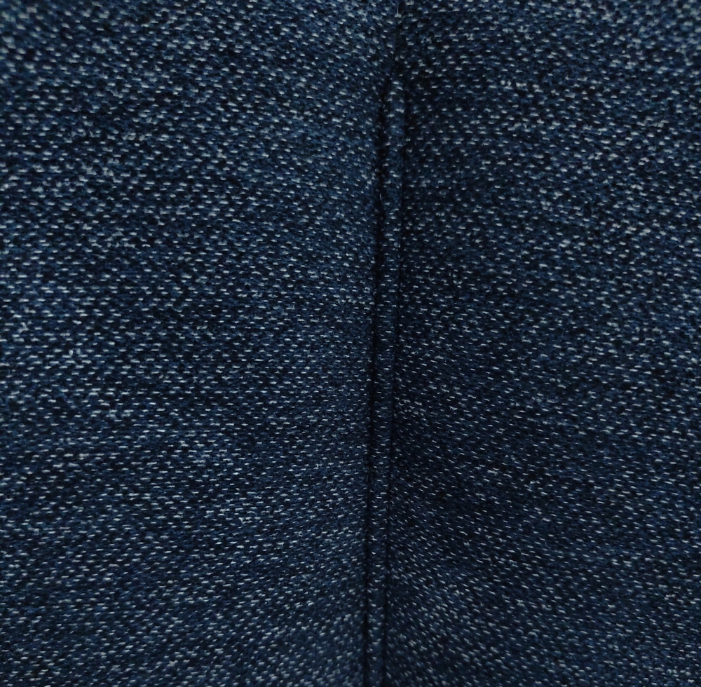 CHAISE HAUTE CAMILLE  PIEDS TUBULAIRE METAL NOIR TISSU BLEU 102 X 46 X 62 CM - Photo N°3