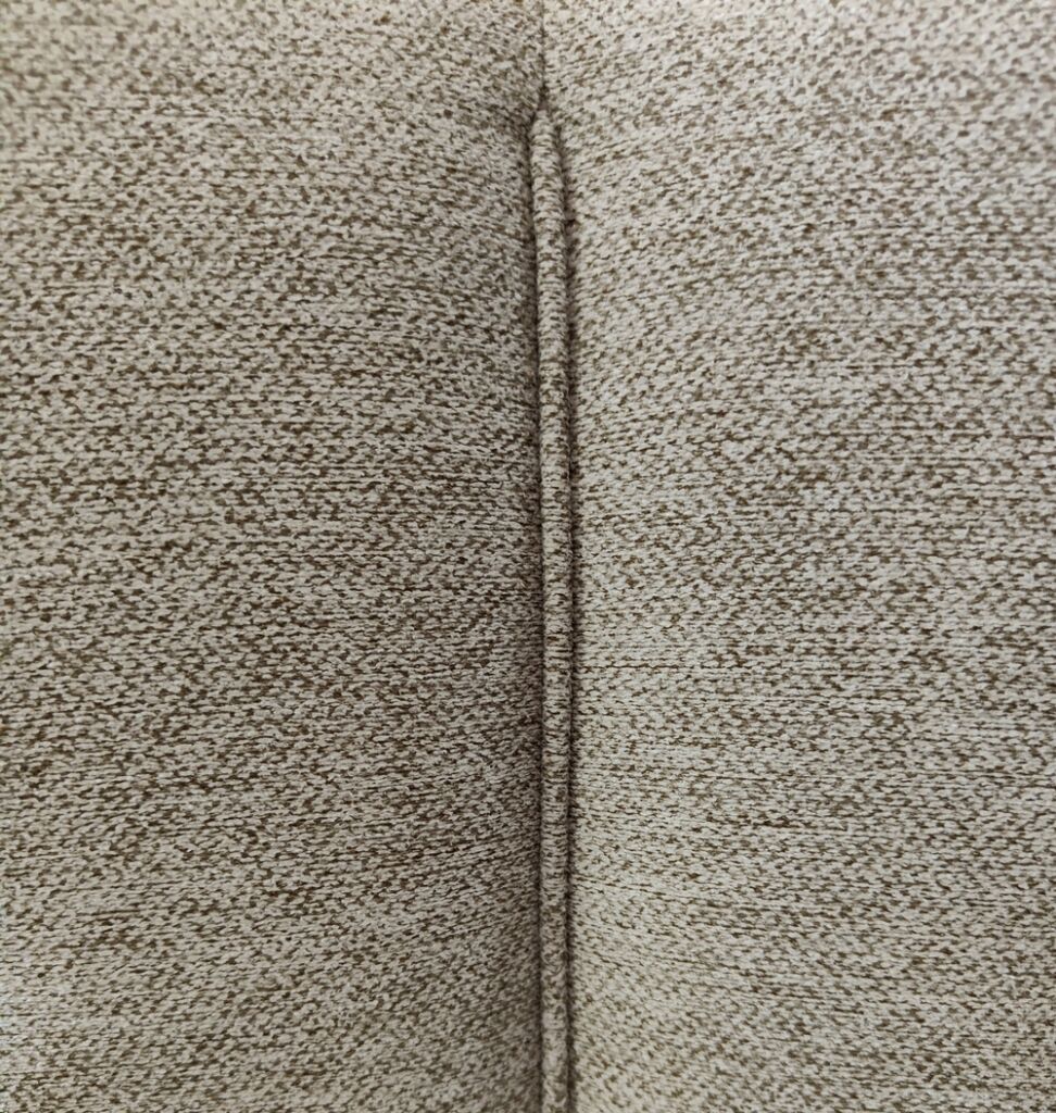 CHAISE HAUTE CAMILLE  PIEDS TUBULAIRE METAL NOIR TISSU BEIGE 102 X 46 X 62 CM - Photo N°4