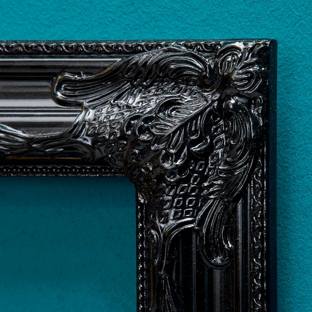 CADRE DECORATIF BAROQUE FINITION NOIR 40 X 70 CM - Photo N°3