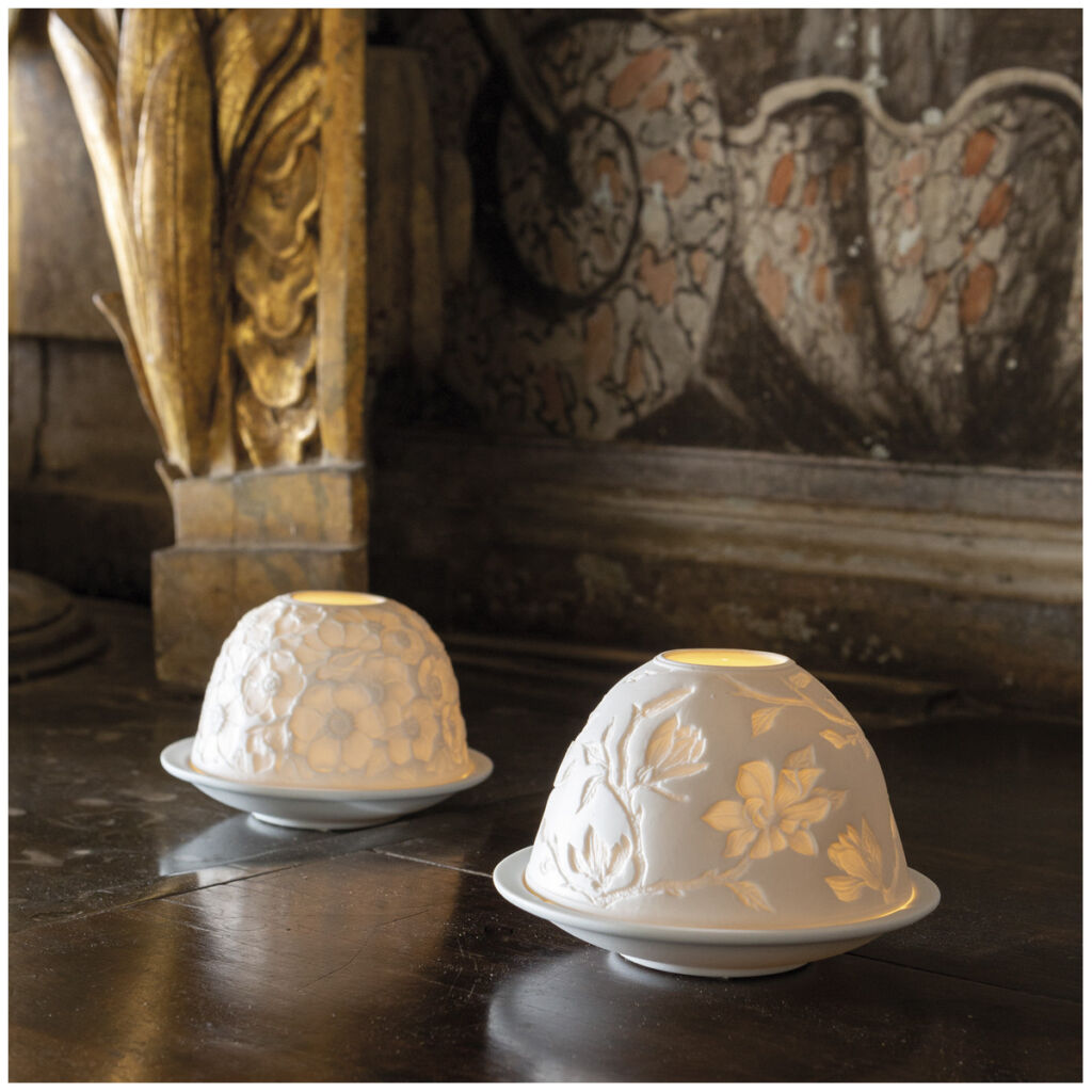 PHOTOPHORE LITHOPHANIE ARABESQUES 12 X 8.6 CM - Photo N°2