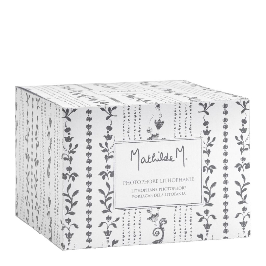 PHOTOPHORE LITHOPHANIE ECLAT FLORAL 12 X 8.6 CM - Photo N°2