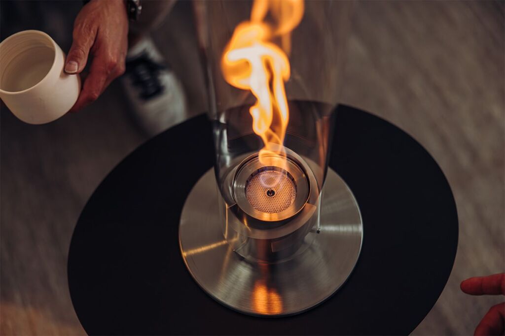 SPIN 1200 FEU DE TABLE NOIR BIOETHANOL 23 X 54 CM - Photo N°3