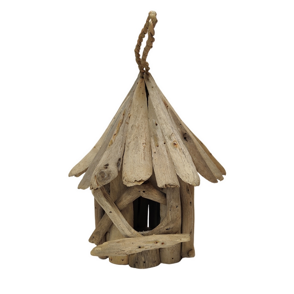 CABANE A OISEAU NICHOIR FACON BOIS FLOTTE 20 X  X  CM - Photo N°1