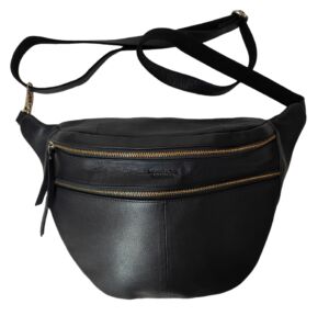 SAC A MAIN LE CHARLIE EN CUIR BLEU 39 X 28 X 11 CM