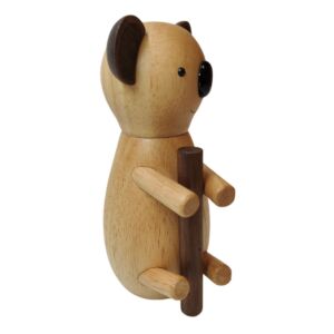 POIVRIERE KOALA BOIS NATUREL D'HEVEA 8.5 X 15 X 6.5 CM