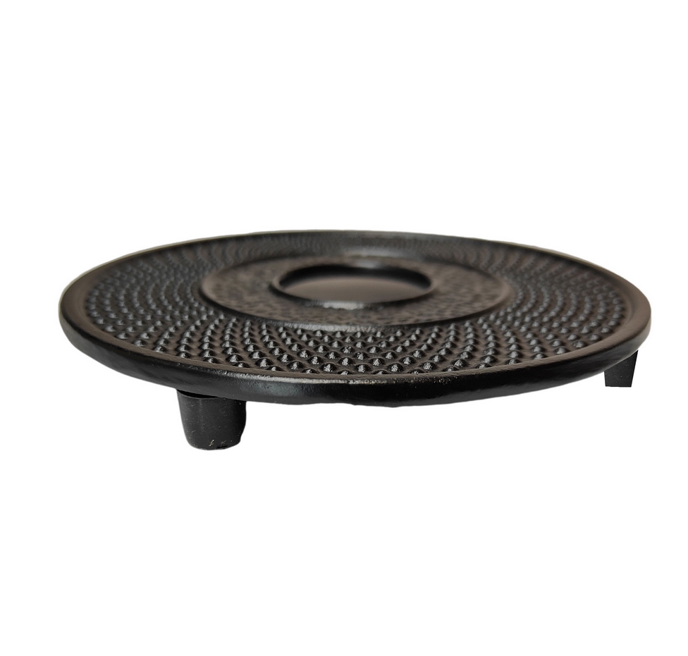 DESSOUS DE PLAT ROND EN FONTE NOIR 13 x 13 x 1,50 cm - Photo N°2