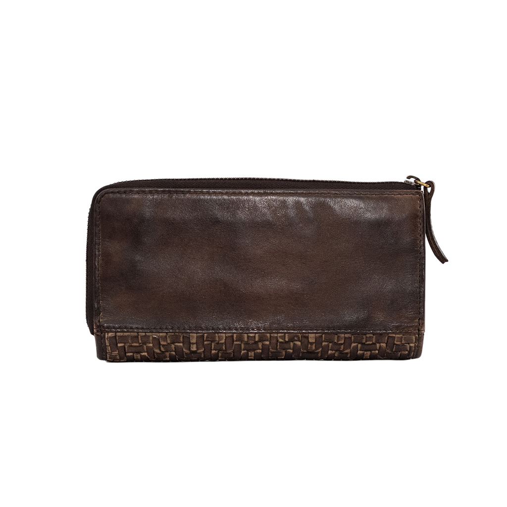 LE PORTEFEUILLE MADAME DE MORGADO PIEL COULEUR BRUN 19 X 10 X 3 CM - Photo N°3