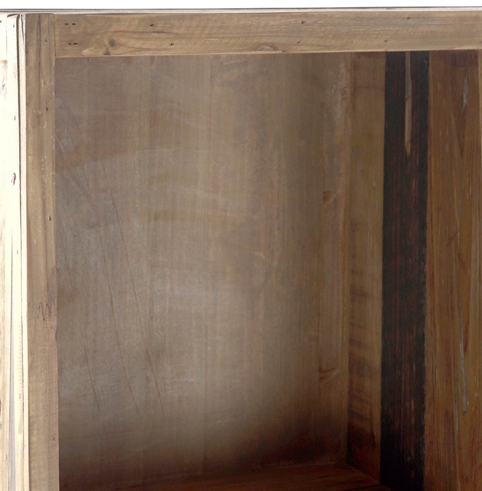 MEUBLE ETAGERE MULTINIVEAUX 3 TIROIRS BOIS VIEILLI 80 X 41 X 181 CM - Photo N°6