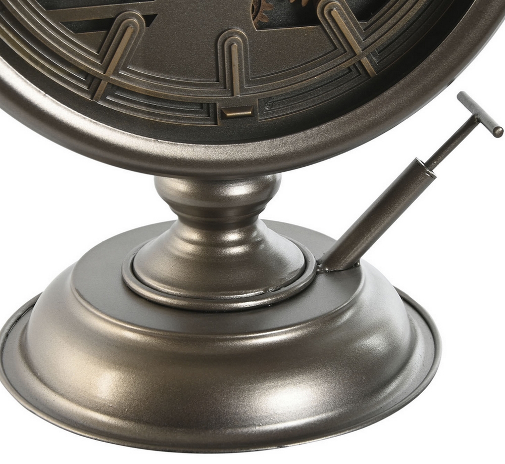 HORLOGE A POSER METAL MECANISME TOURNANT  21.5 X 18.6 X 51.5 CM - Photo N°2