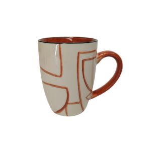 MUG AMBRE DECOR TERRACOTTA EN GRES 10 X 9 CM