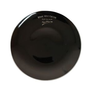 ASSIETTES REPAS FAIT MAISON NOIR DIAM 27 CM