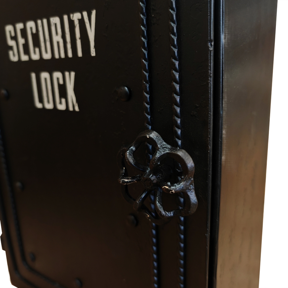 BOITE A CLEFS ANTIQUE SECURITY LOCK 24 X 35 X 12 CM - Photo N°3