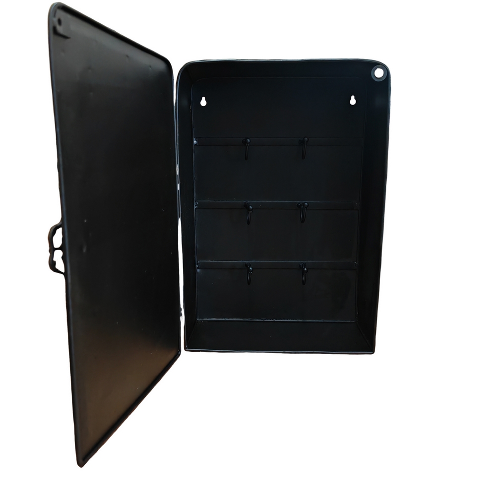 BOITE A CLEFS ANTIQUE SECURITY LOCK 24 X 35 X 12 CM - Photo N°2