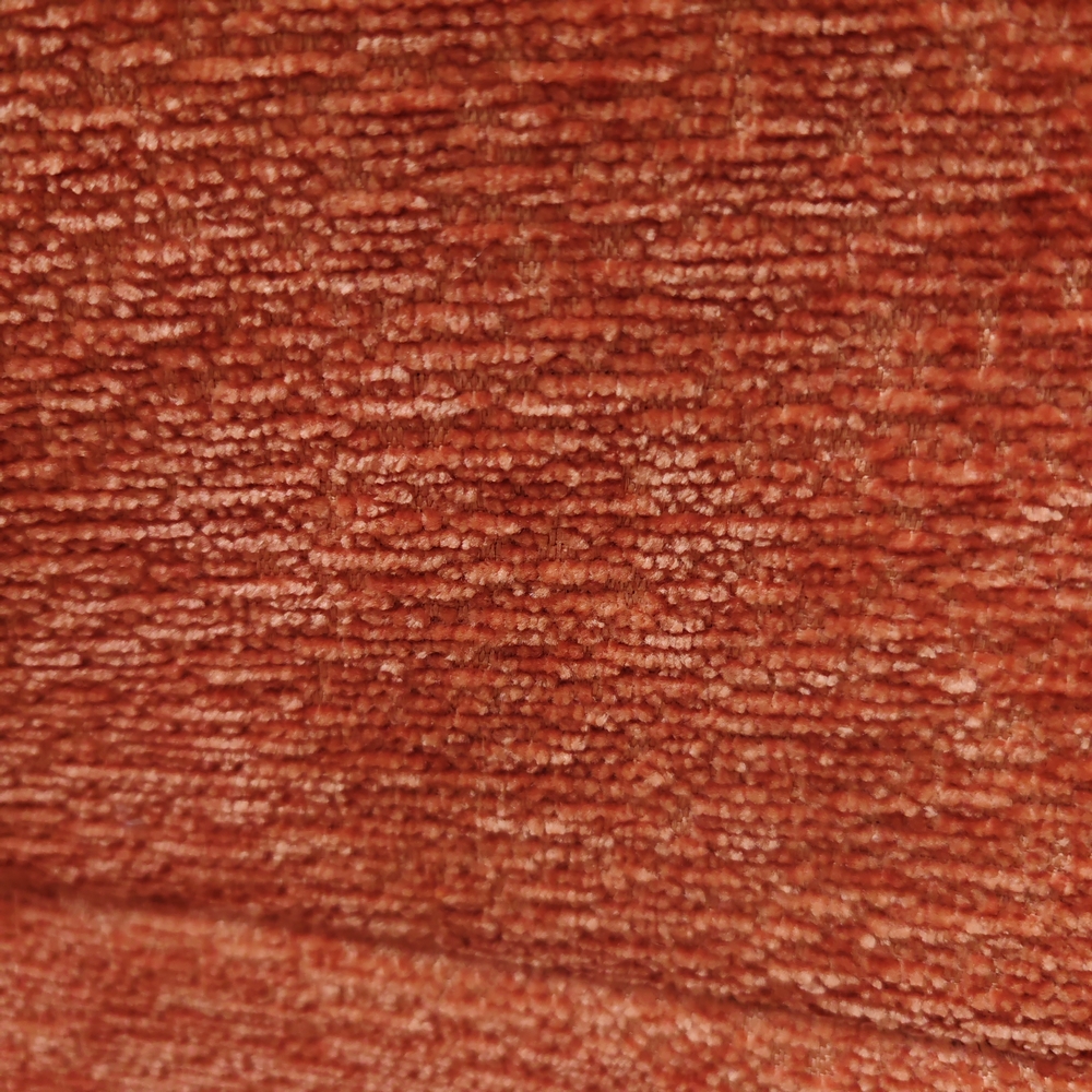 CHAISE ACCOUDOIR TOURNANTE EWING PIEDS NOIR TISSU CHINE TERRACOT 62 X 87 X 57 CM - Photo N°2