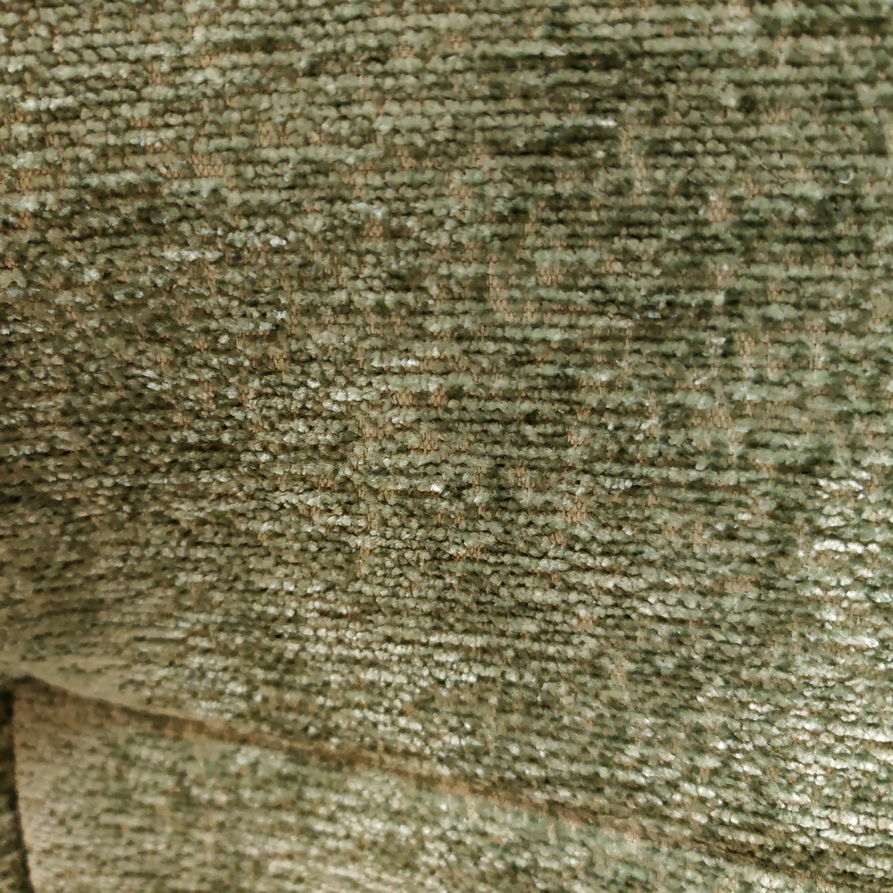 CHAISE ACCOUDOIR TOURNANTE EWING PIEDS NOIR TISSU CHINE KAKI 62 X 87 X 57 CM - Photo N°3