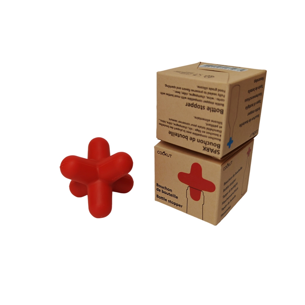 BOUCHON DE BOUTEILLE SPARK DE COOKUT ROUGE - Photo N°2