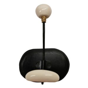 PATERE QUALITE 1 TETE BOIS FINITION NOIR 13.5 CM