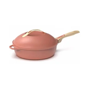 LA FABULEUSE POELE 28 CM COULEUR ROSE PIVOINE POELE 8 EN 1