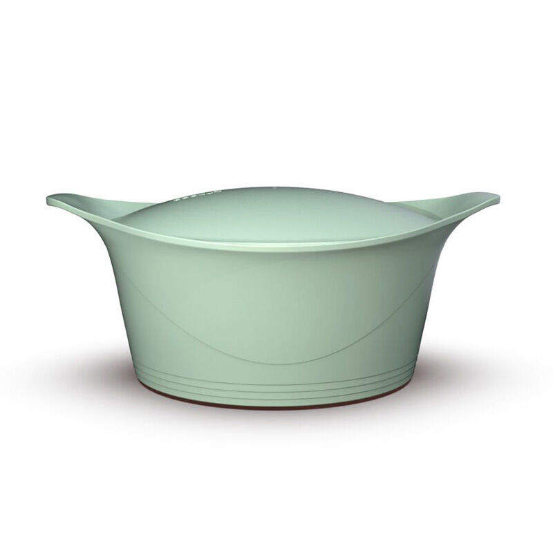 L'INCROYABLE COCOTTE 28 CM COULEUR VERT SAUGE SANS BOUTON NI MANIQUE - Photo N°3