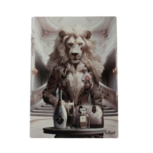 IMPRESSION S BINET LIONNE LUXURY SUR DIBOND AVEC ATTACHE 20 X 28 CM