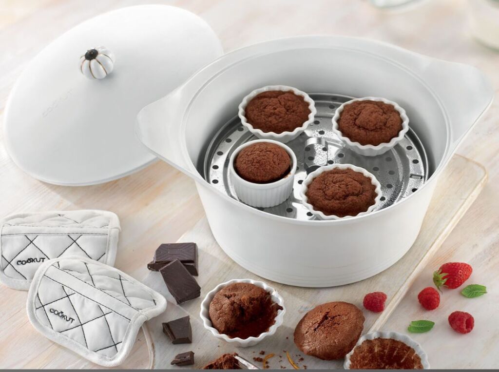 PLATEAU VAPEUR INOX 24 CM COCOTTE COOKUT - Photo N°3