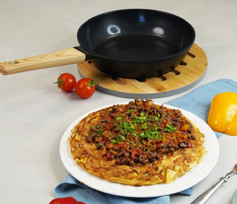 LA POELE 28 CM COULEUR NOIRE GRAPHITE - Photo N°3