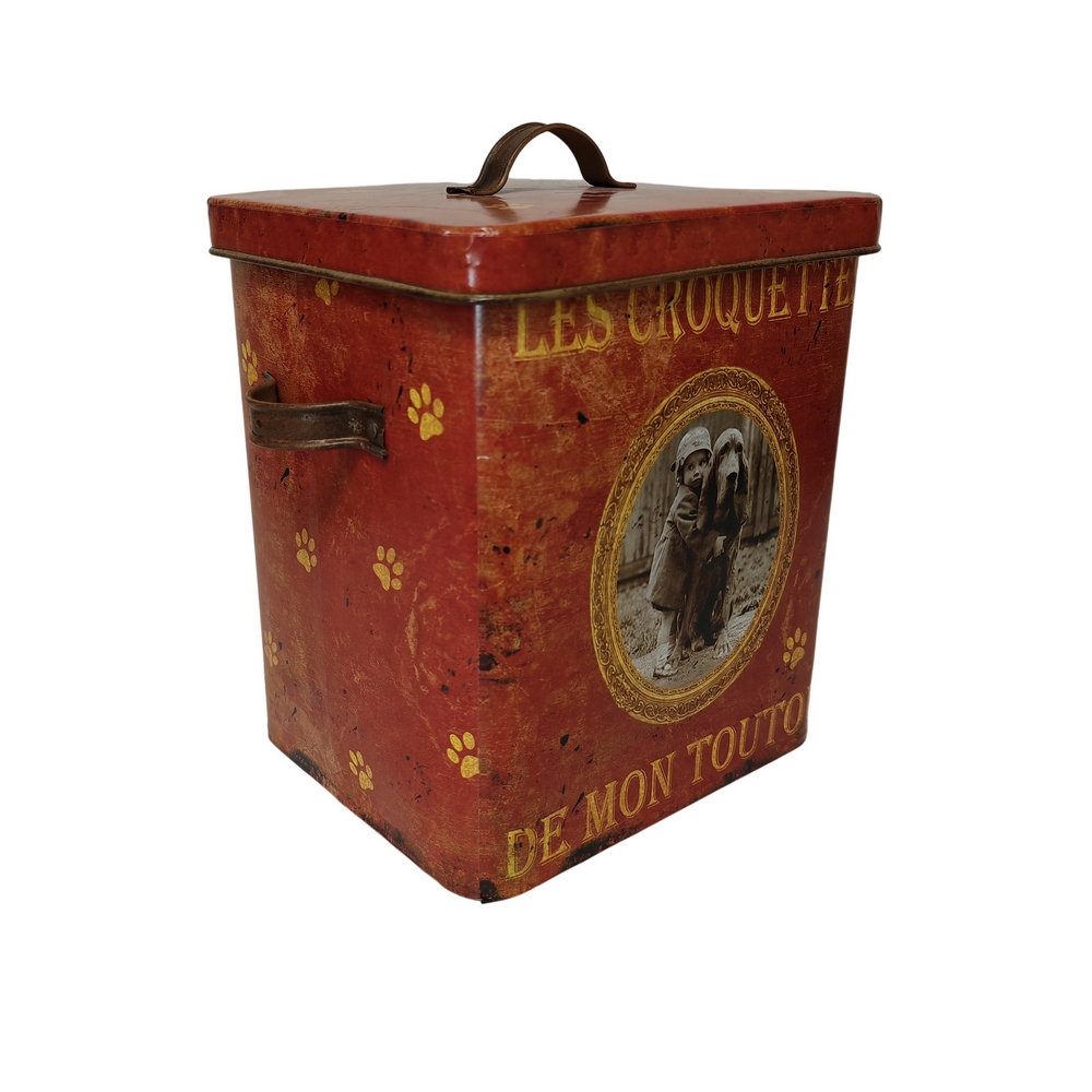 BOITE A CROQUETTES POUR MON TOUTOU  LES GOURMANDISES DE MON TOUTOU25 X 27 X 18 - Photo N°1