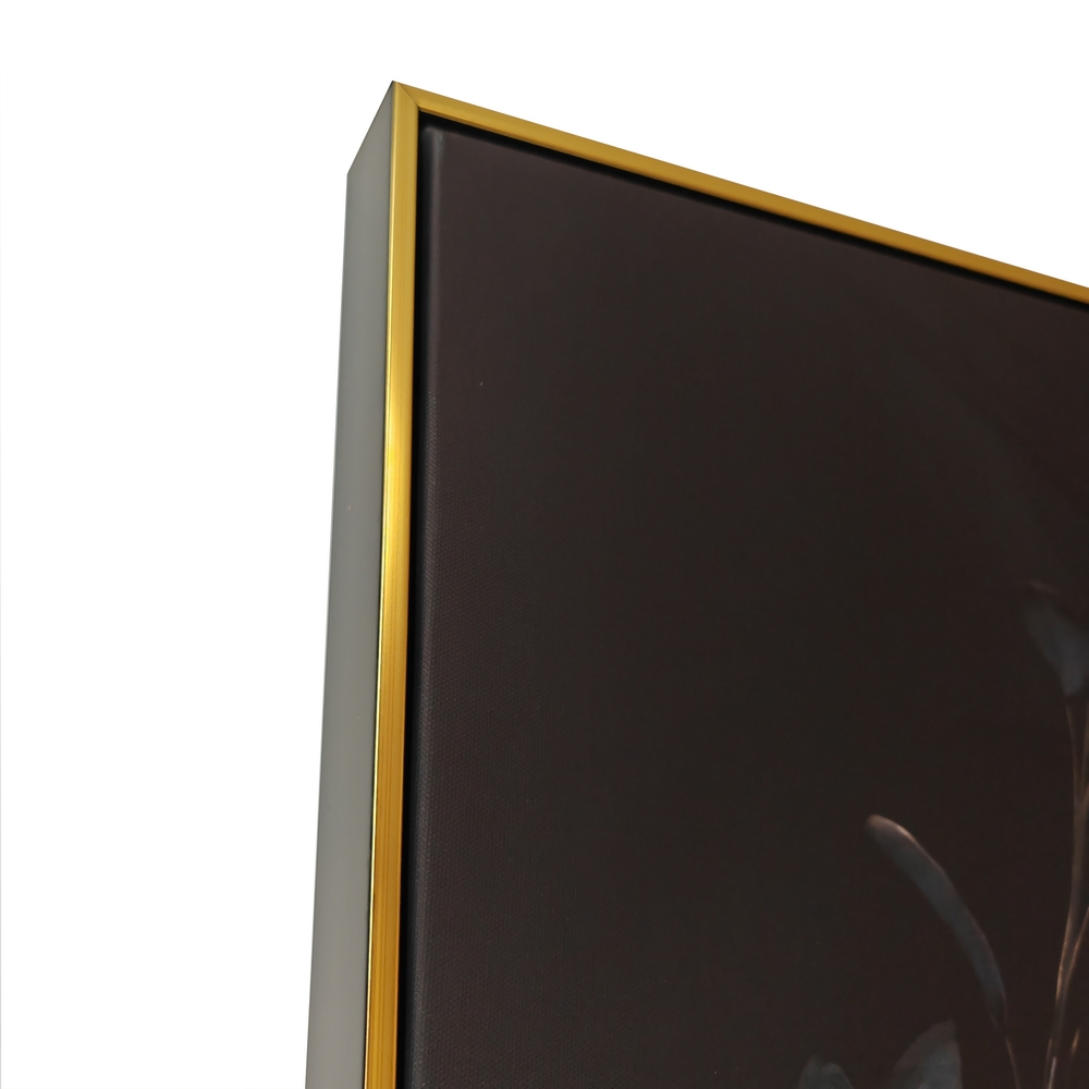 PEINTURE DE FEMME DOS NU TATOUE COIFFE DE FLEURS 80 X 120  CM - Photo N°2