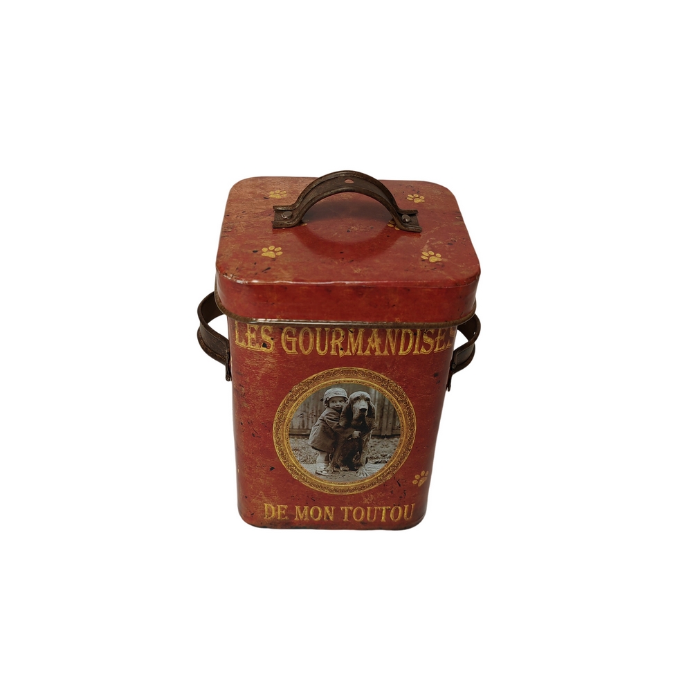 BOITE A CROQUETTES POUR MON TOUTOU  LES GOURMANDISES DE MON TOUTOU 13 X 18 X 9 - Photo N°1