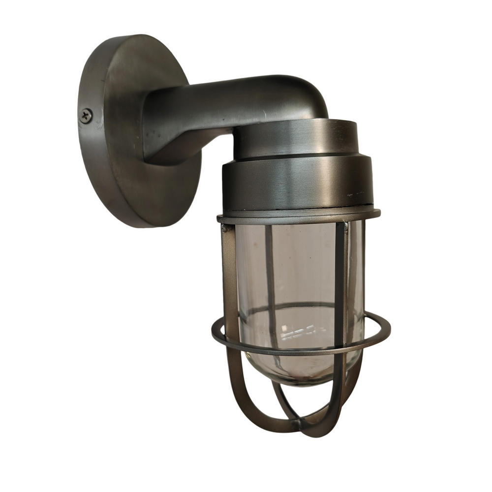 APPLIQUE MURALE ESPRIT INDUSTRIEL METAL ET VERRE 25 X 28 X 10 CM - Photo N°1