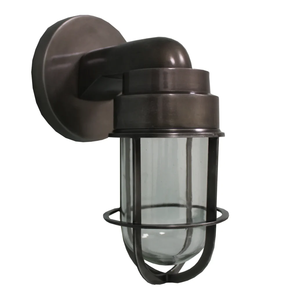 APPLIQUE MURALE ESPRIT INDUSTRIEL METAL ET VERRE 25 X 28 X 10 CM - Photo N°2