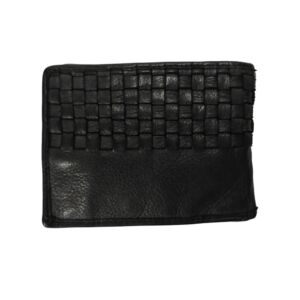 LE PORTE CARTES MATEO COULEUR NOIR  10.5 X 8 X 2.4 CM