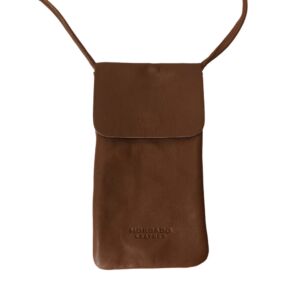 SAC A SMARTPHONE EN CUIR CAMEL 18 X 10 X 1 CM