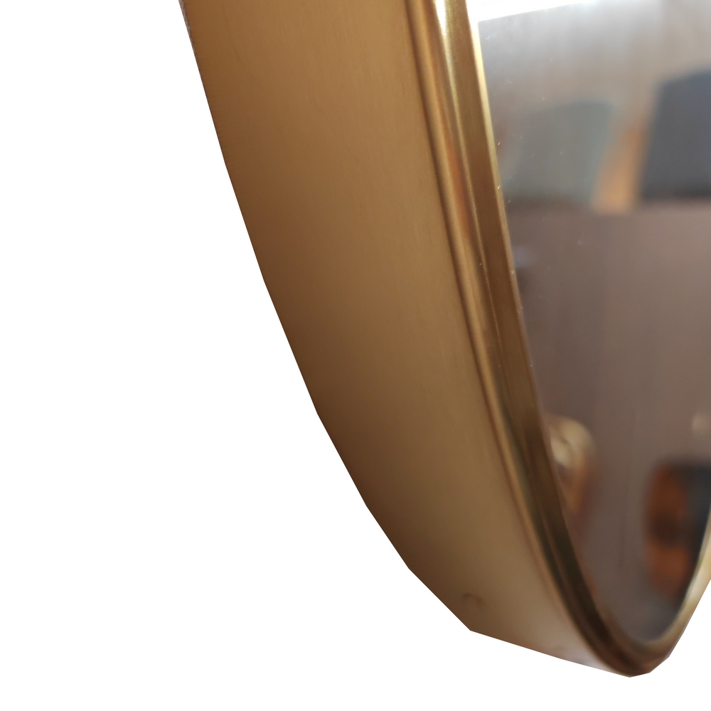 HORLOGE MODERNE BOIS ESWATINI ET METAL DORE 68 X 68 X 5 CM - Photo N°4