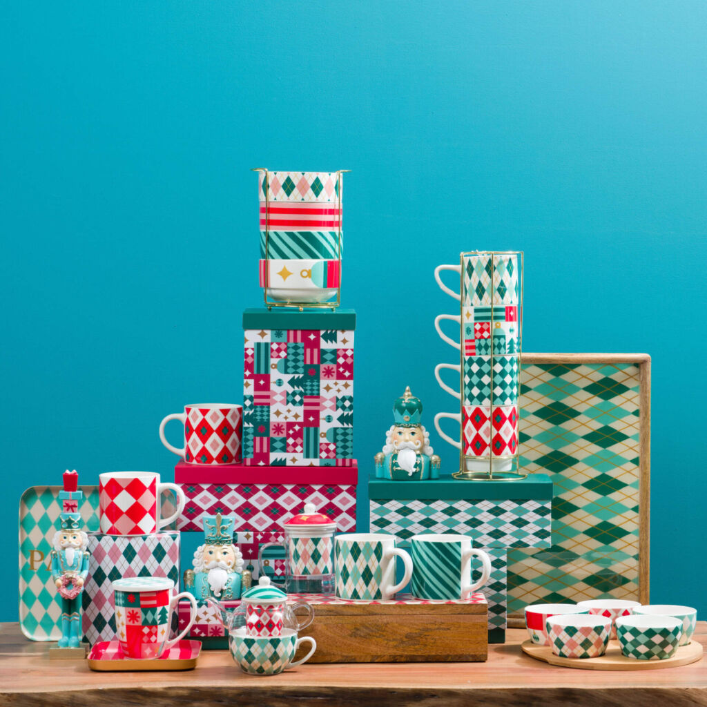 COFFRET 2 MUGS ROUGE SANTA FE  400ML - Photo N°4