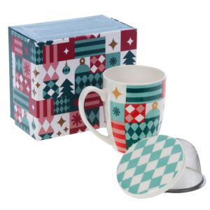 COFFRET MUG TISANIERE SANTA FE 11 x 8  cm