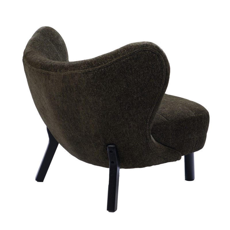 FAUTEUIL BALTHAZAR TISSU KAKI 87 X 77 X 76 CM - Photo N°2