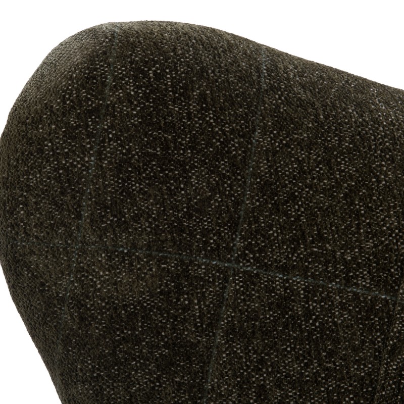 FAUTEUIL BALTHAZAR TISSU KAKI 87 X 77 X 76 CM - Photo N°3