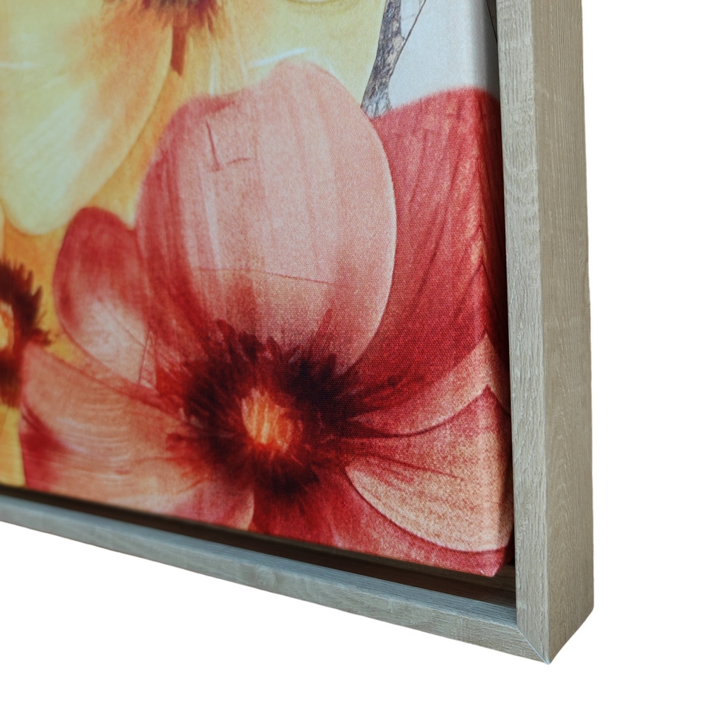 CADRE TOILE FEMME AVEC UNE COIFFE DE FLEURS 80 X 4 X 120 CM - Photo N°5