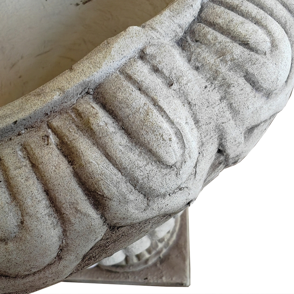 VASE MEDICIS RESINE TON PIERRE 43 X 43 X 60 CM - Photo N°3