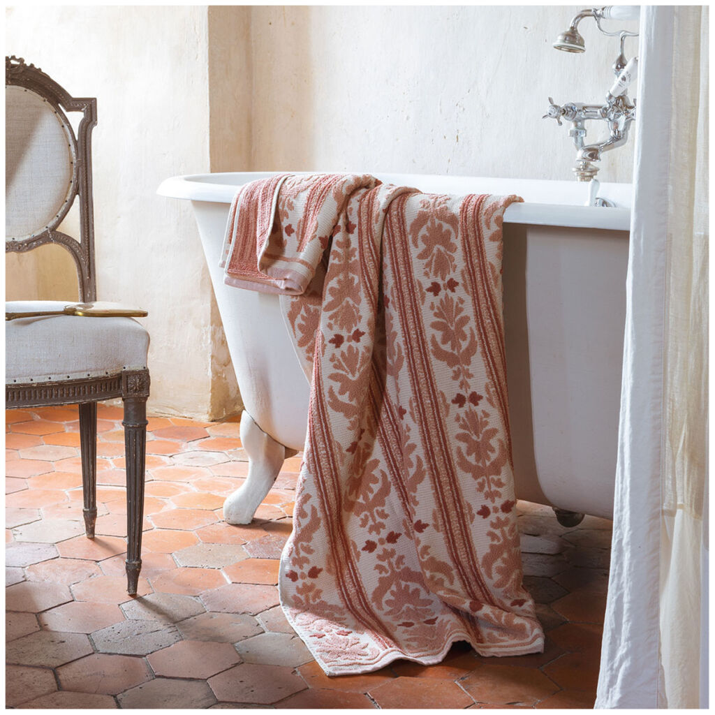 SERVIETTE DE TOILETTE CAPUCINE  50 x 100 cm - Photo N°3
