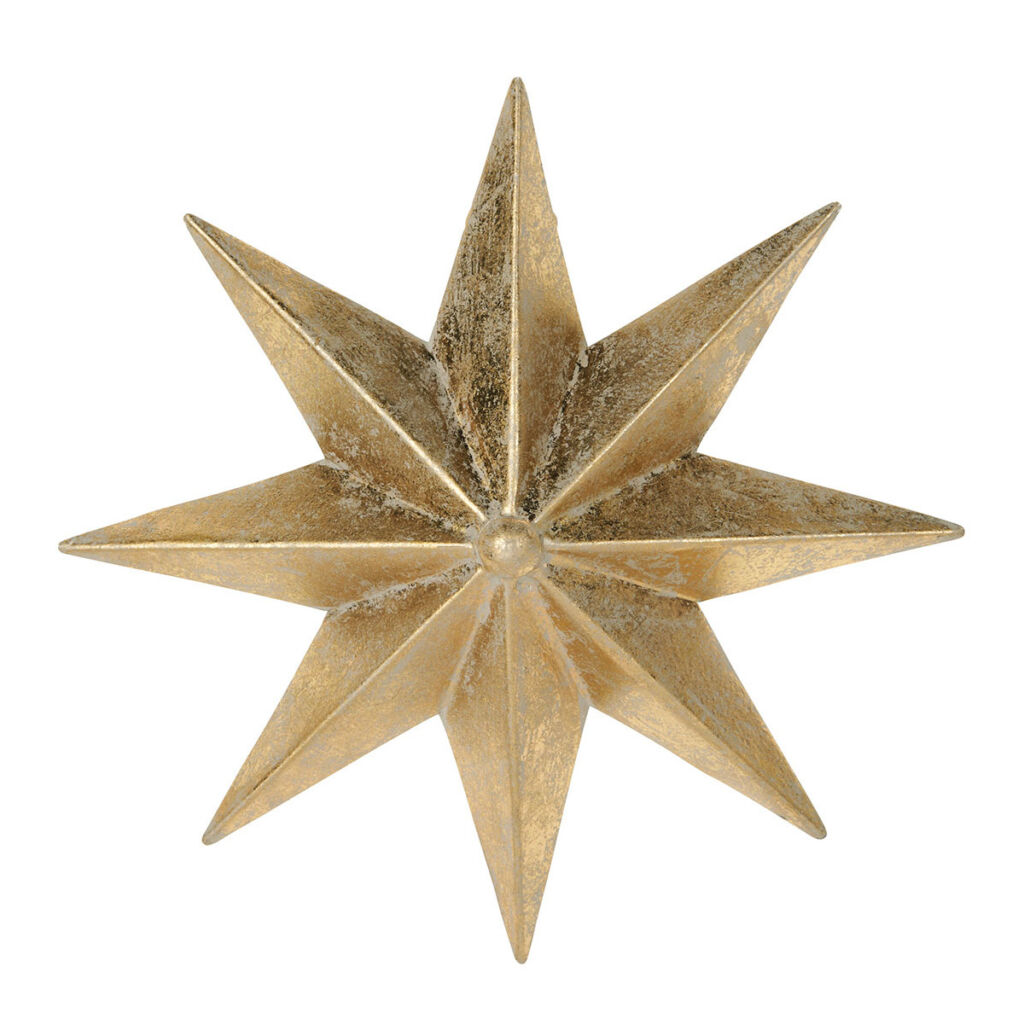 SET DE TROIS ETOILES EN METAL DORE A SUSPENDRE - Photo N°5