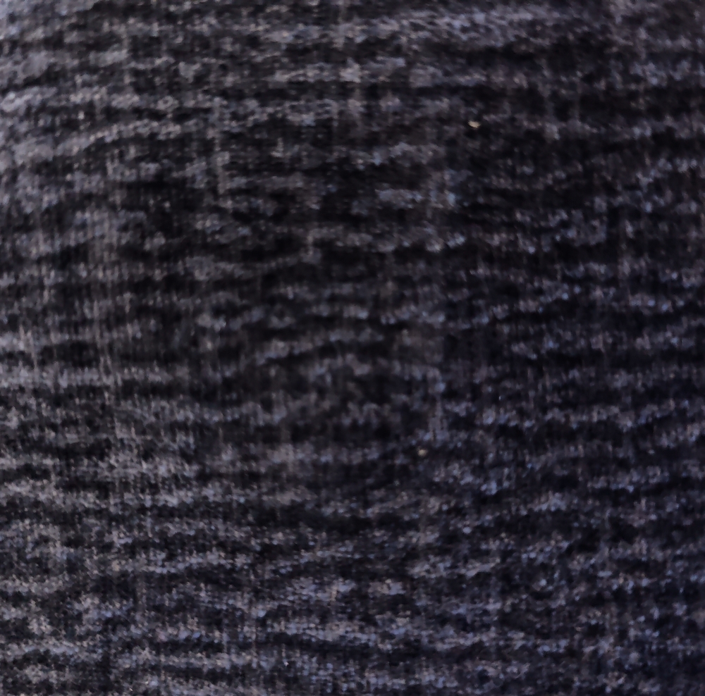 FAUTEUIL RENA EN TISSU CHINE ANTHRACITE PIED METAL NOIR H 87 X L 71 X P 69 CM - Photo N°2