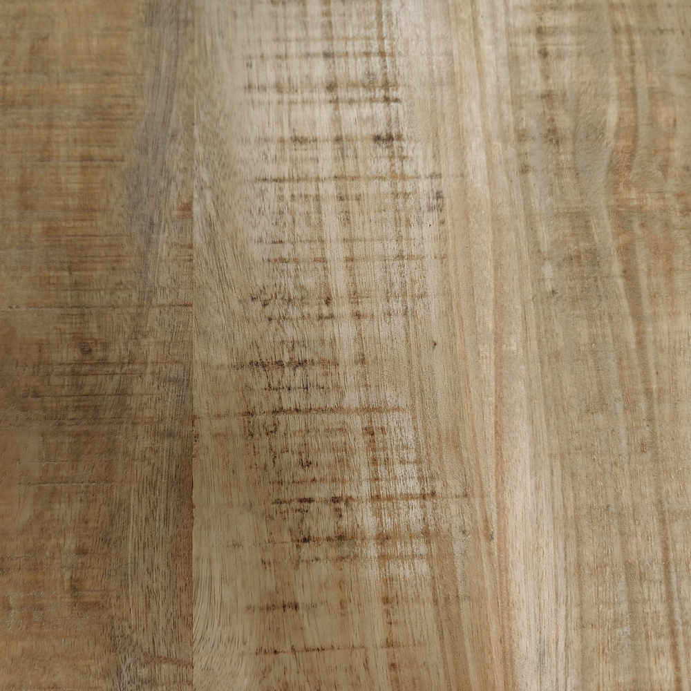 MEUBLE HAUT VITRINE MANGUIER ET METAL 2 PORTES VITREES  2 PORTES 90 X 40 X 180 - Photo N°2